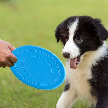Jouet chien FetchFly disque bleu flexible
