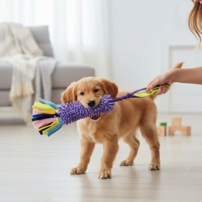 Jouet Chien RingBark jeu traction chiot golden 