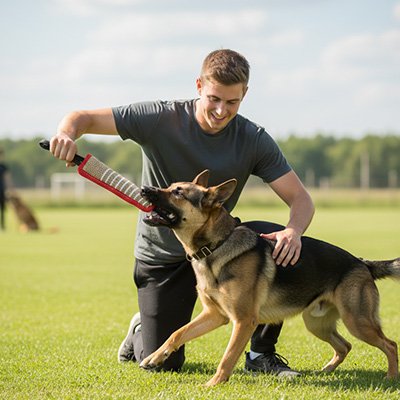 Jouet indestructible pour Chien BarkForce rouge  entrainement gros chien 