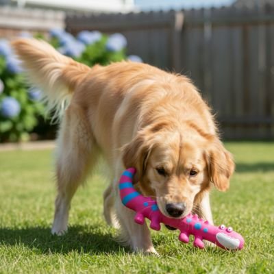 Jouet pour Chien LizardGrip rose golden parc
