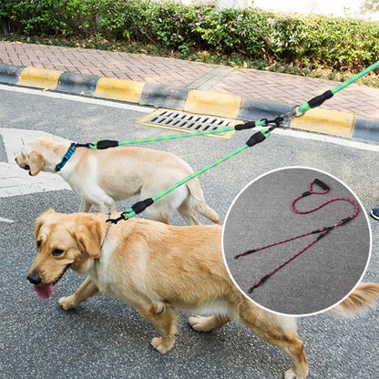 laisse-double-pour-chien-rouge