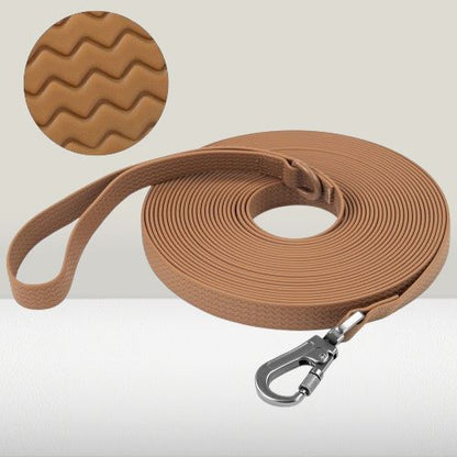 longe-pour-chien-etanche-marron