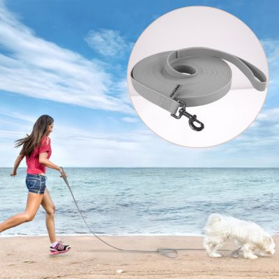 longe-pour-chien-impermeable-grise