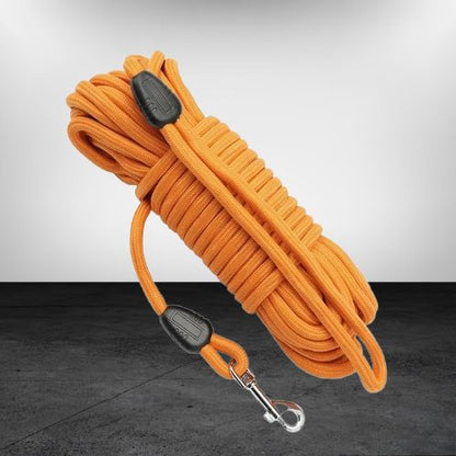 longe-pour-chien-orange-robuste