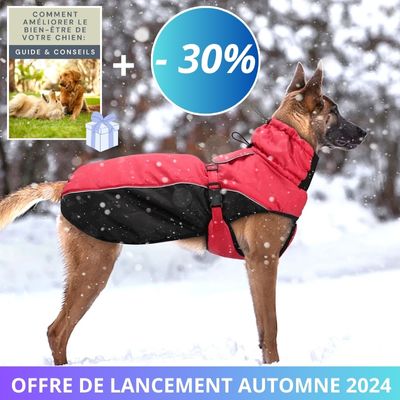 manteau-chien-rouge-noir