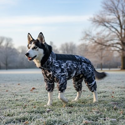 Manteau impermeable chien tendance et design noir marbre