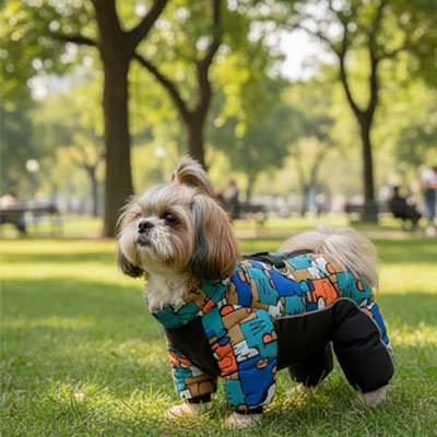 Manteau petit Chien avec motif protection complète pour petit chien 