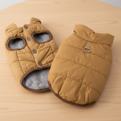 Manteau pour Chien marron clair polaire chaude