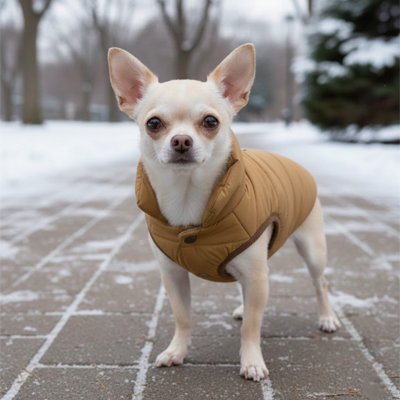 Manteau pour Chien marron polaire chaude chiwawa