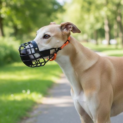 Muselière chien​​ HarmoPaw noire ergonomique