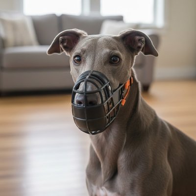 Muselière chien​ HarmoPaw noire rigide