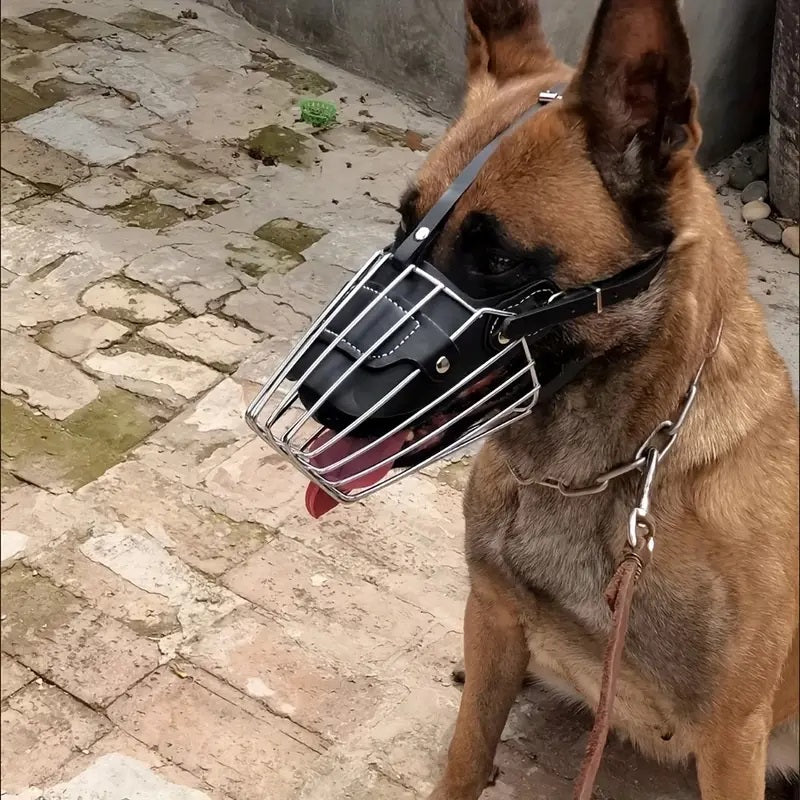 museliere-pour-chien-noir-robuste-cuir-protectruffe