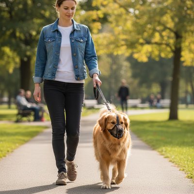 Muselière pour chien​ SoftGuard balade parc
