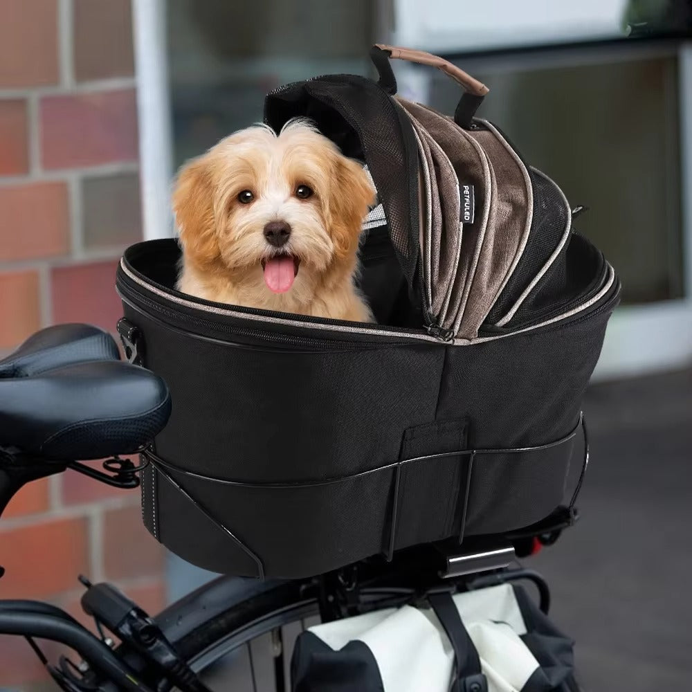 panier pour chien à vélo domaventur balade ville