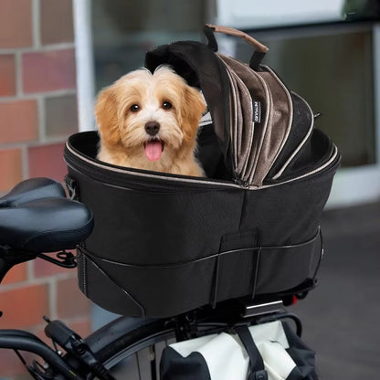 panier pour chien à vélo domaventur balade ville