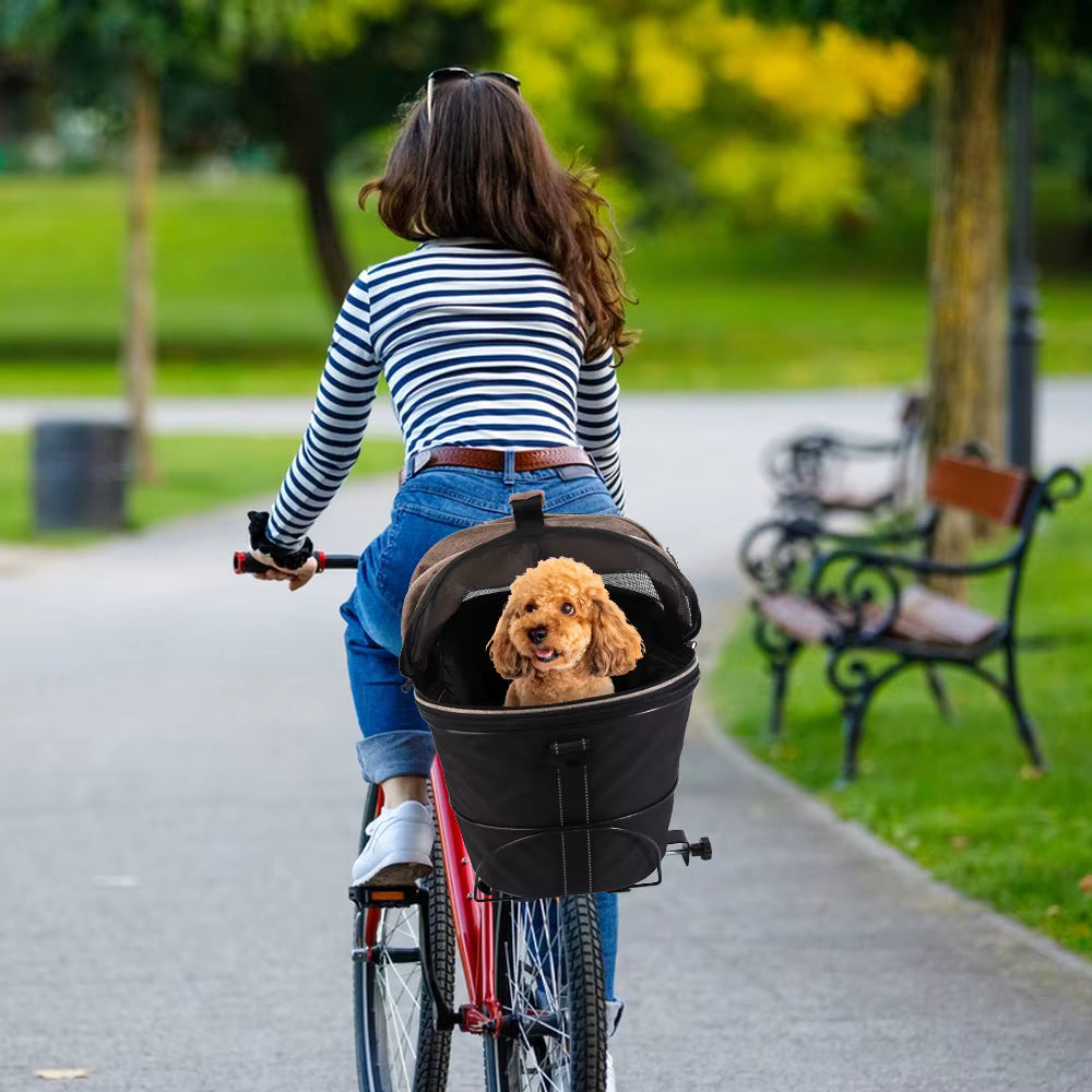 panier pour chien à vélo domaventur balade zen