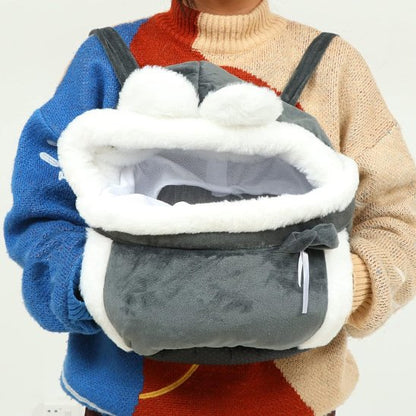 Porte chien PawNest gris blanc et doux