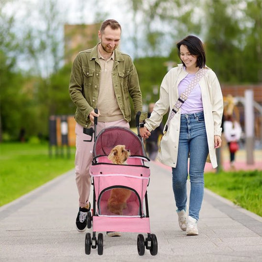 poussettes pour Chiens  PuppyPousse rose design