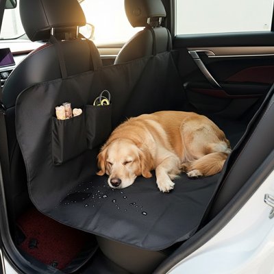 Protection voiture chien PawNGo golden couché 