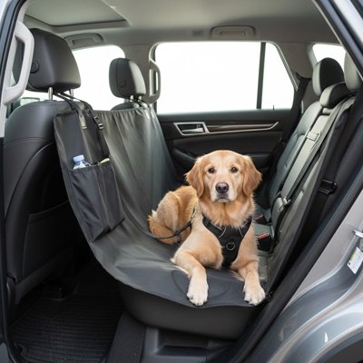 Protection voiture chien PawNGo golden en voiture