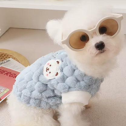 pull-pour-chien-bleu-clair-tricot-cozypaws