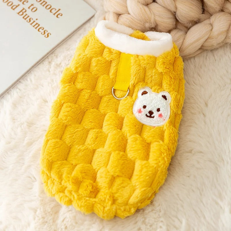 pull-pour-chien-jaune-hiver-cozypaws