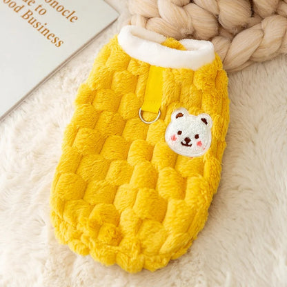 pull-pour-chien-jaune-hiver-cozypaws