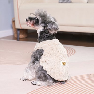 Pull pour Chien marron clair doux thermique