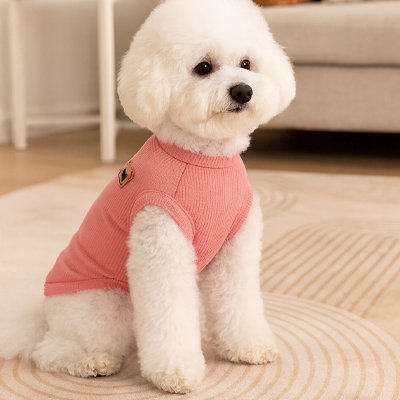 Pull pour Chien rose foncé avec motif ourson mignon
