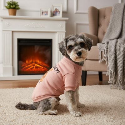 Pull pour Chien rose motif ourson mignon