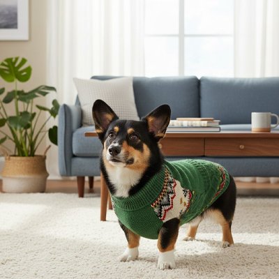 Pull pour Chien vert sapin petit chien mignon