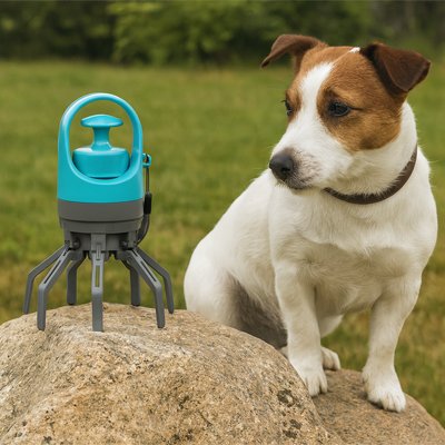 Ramasse crotte chien​ bleu turquoise moderne
