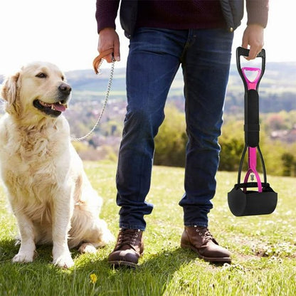 ramasse crotte pour chien pelle rose et noire