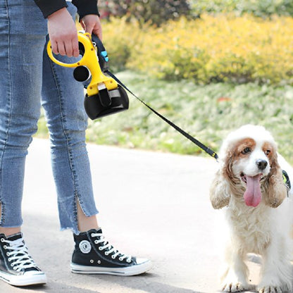 ramasse crottes pour chien jaune et noir design