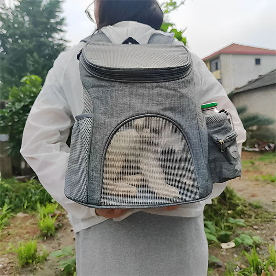 sac-a-dos-chien-gris-confortable-packaventure