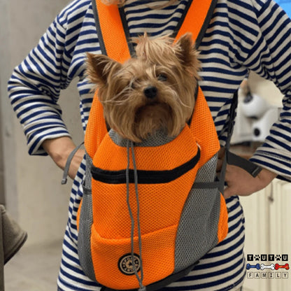 sac-a-dos-chien-orange-promenade-york-excudog