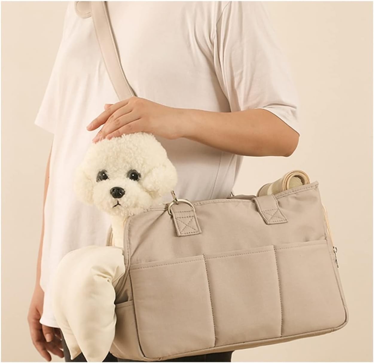 sac-de-transport-chien-beige-avec-portage-facile-ladydog