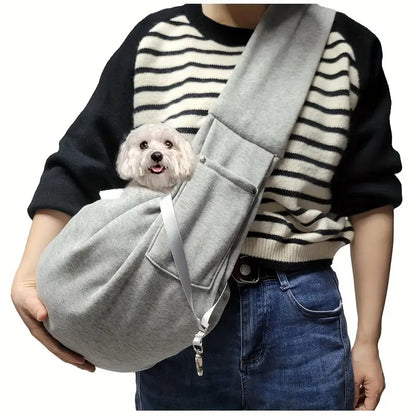sac-de-transport-chien-gris-bandouliere-ergonomique-confortable-cockybag