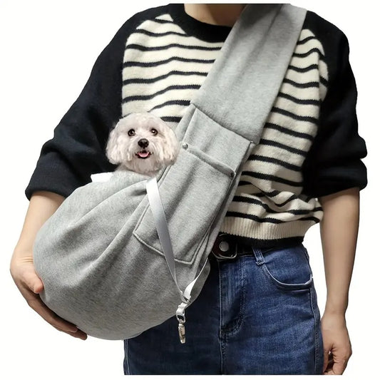 sac-de-transport-chien-gris-bandouliere-ergonomique-confortable-cockybag