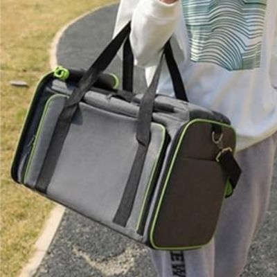 sac-de-transport-pour-chien-vert-poignee-confortable-roompet