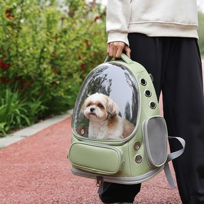Sac transport Chien BubblePaw kaki promenade