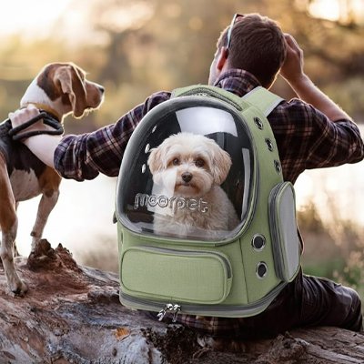 Sac transport Chien BubblePaw kaki randonnée