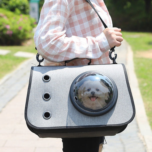 sac-transport-chien-gris-design-demi-sphere-bullpaw