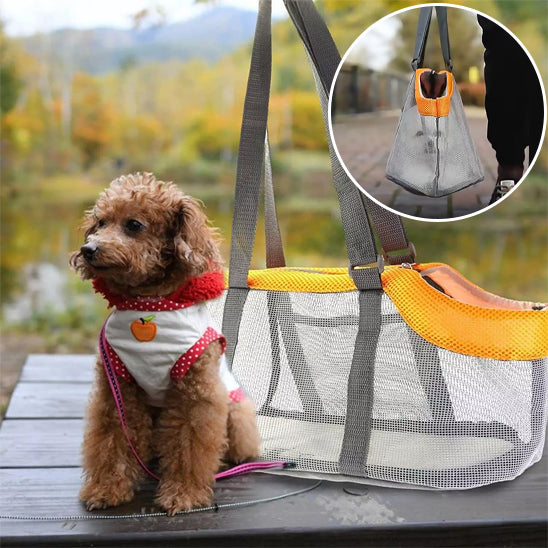 sac-transport-pour-chien-respirant-jaune-casicosy