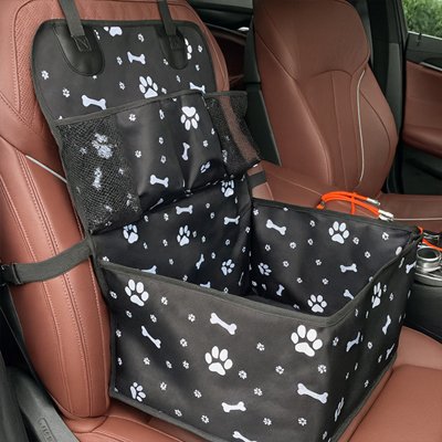 Siege auto chien design ludique motifs os pattes AutoPup