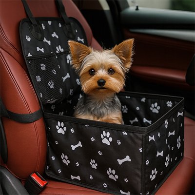 Siege auto chien noir yorshire en voiture AutoPup