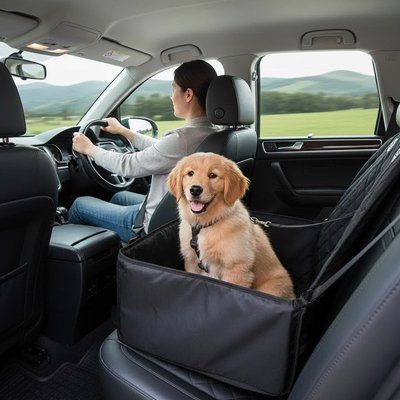 Siege auto pour chien Pawloft douillé chiot en voyage