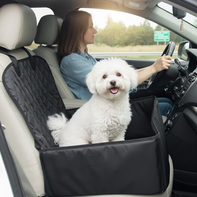 Siege auto pour chien rigide Pawloft caniche en voiture