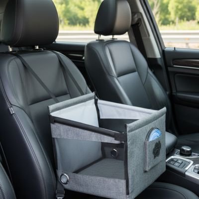 Siege auto pour chien ZenTravel gris résistant