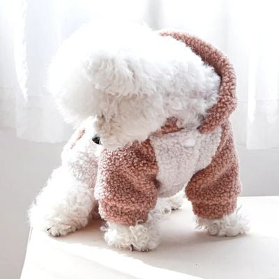 vetement-pour-chien-unique-rose-blanc-polaire-relaxmood